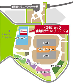 地図:南町田グランベリーパーク店